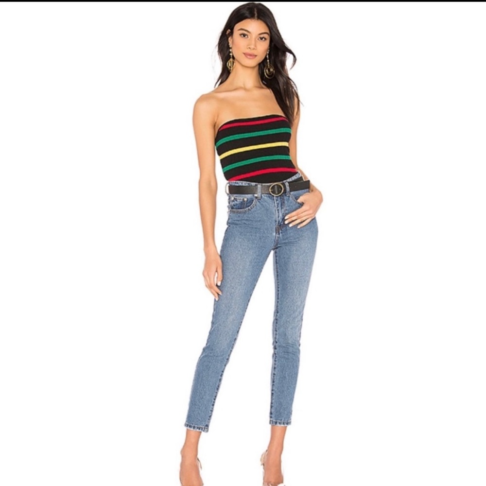 SONYA STRAPLESS MULTICOLOR TOP